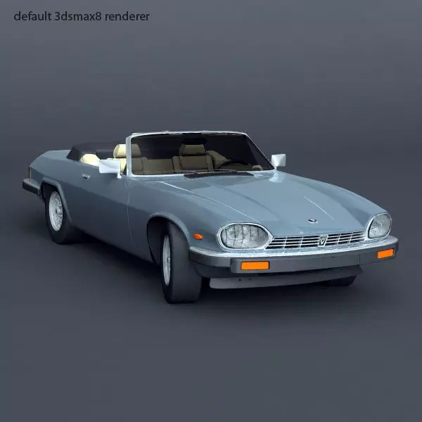 XJS Convertible 3D Model – High Poly Vintage Car, FBX & 3DS - View 7