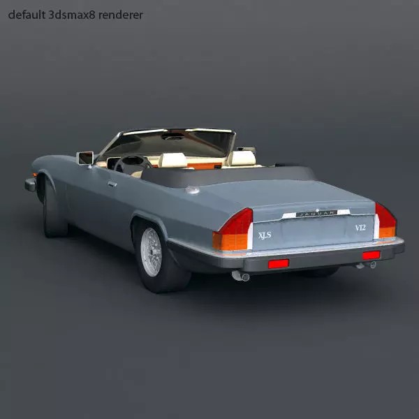 XJS Convertible 3D Model – High Poly Vintage Car, FBX & 3DS - View 8
