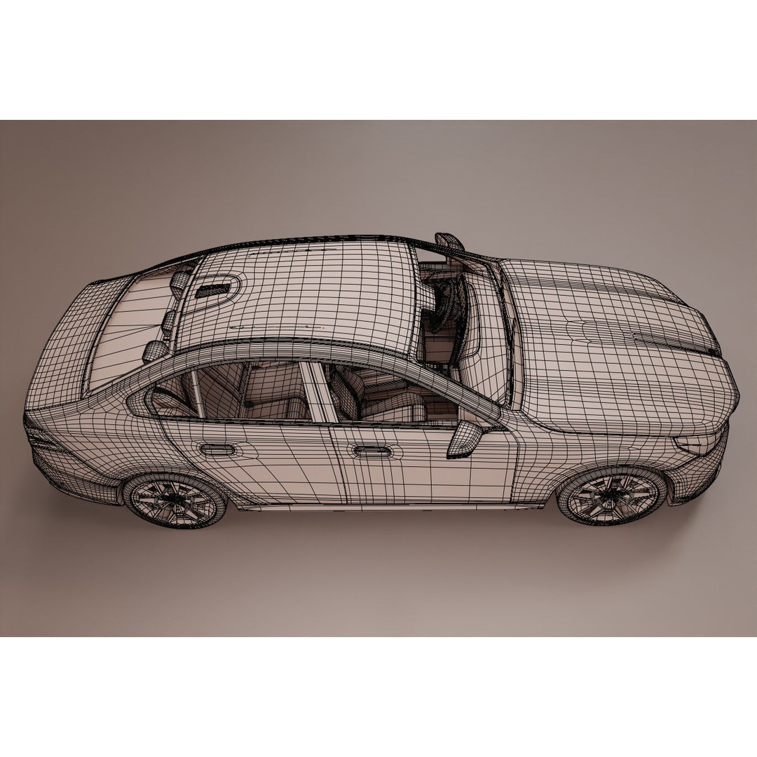 G60 3D Model – Low Poly Sport Car, PBR Textures, FBX