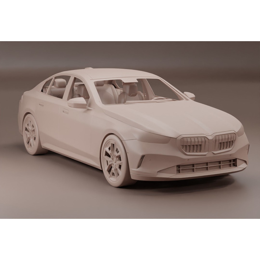 G60 3D Model – Low Poly Sport Car, PBR Textures, FBX - View 10
