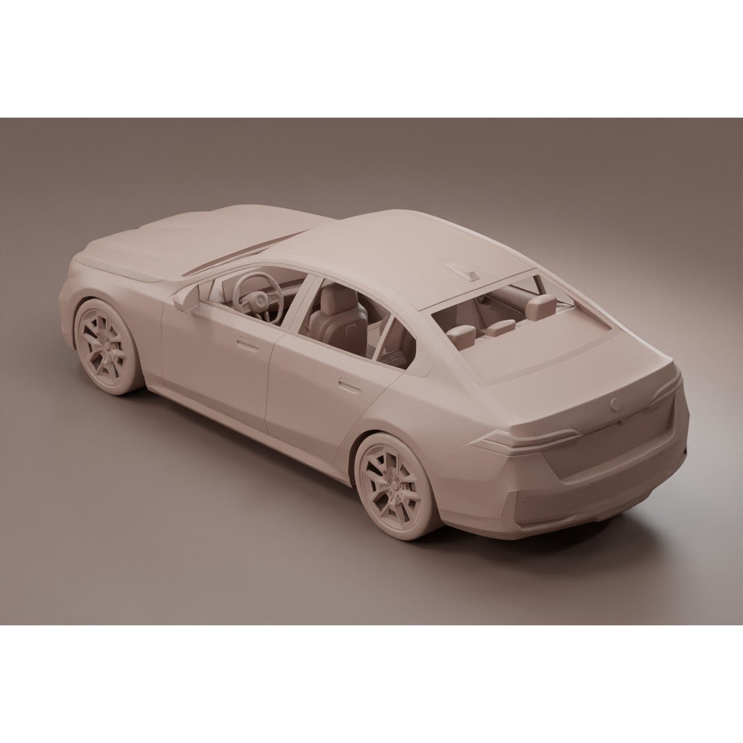 G60 3D Model – Low Poly Sport Car, PBR Textures, FBX - View 7