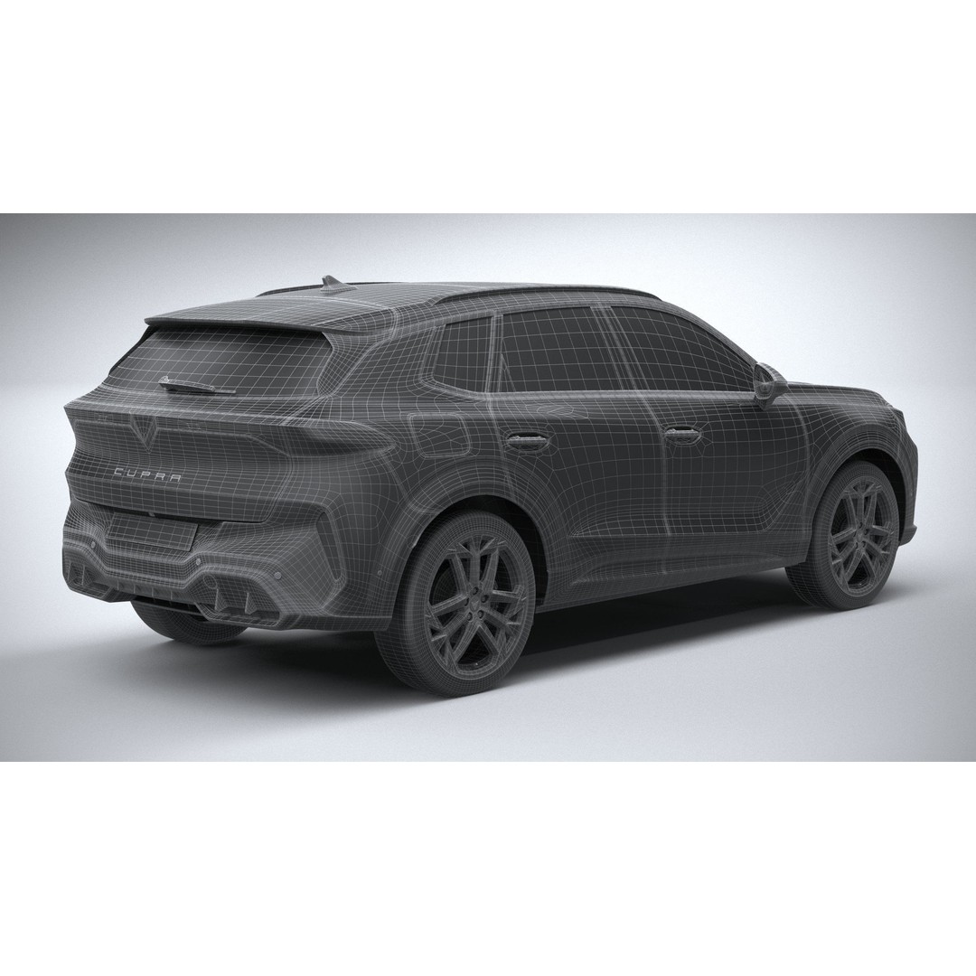 Cupra Terramar 2025 3D Model – High Poly SUV with Detailed Textures