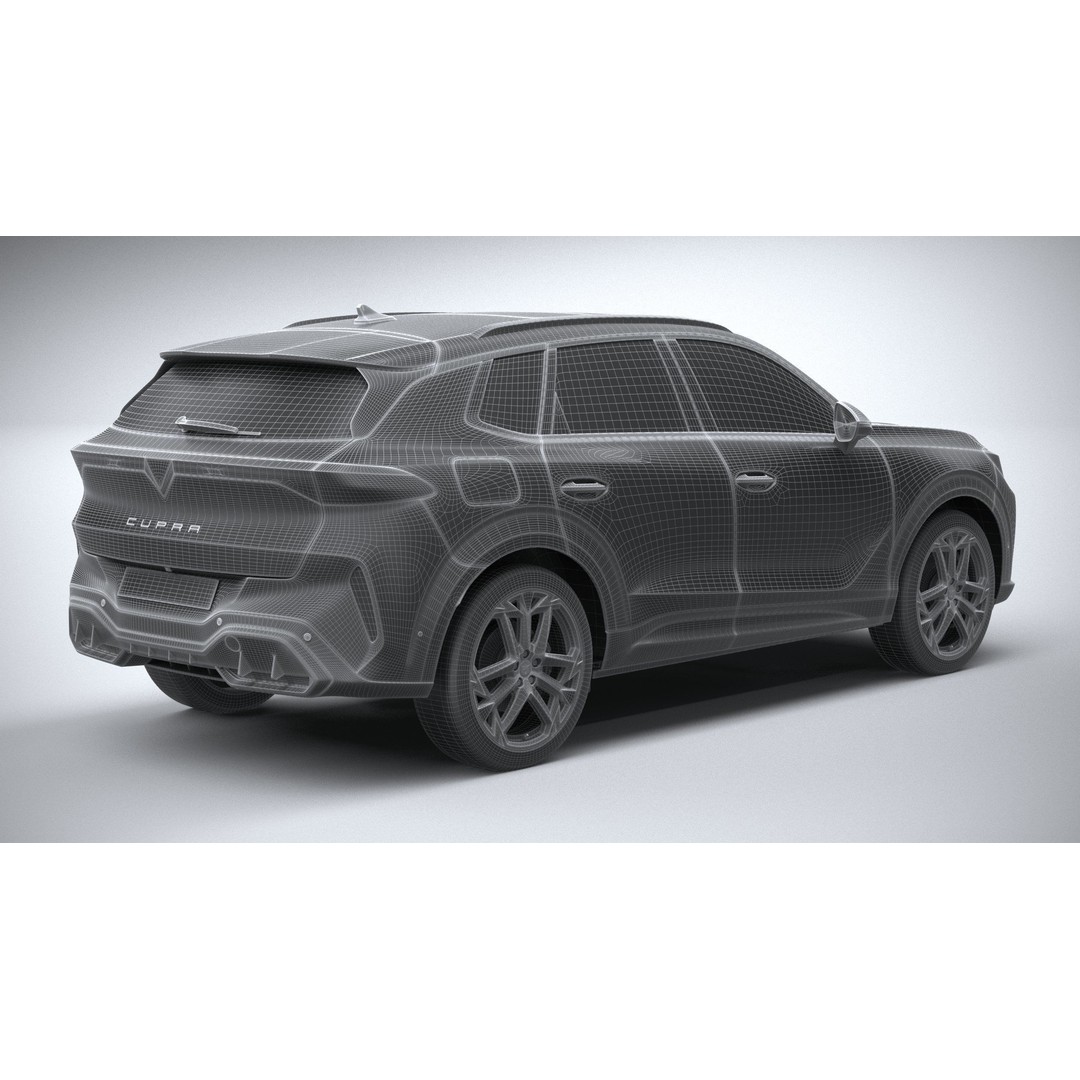 Cupra Terramar 2025 3D Model – High Poly SUV with Detailed Textures - View 29
