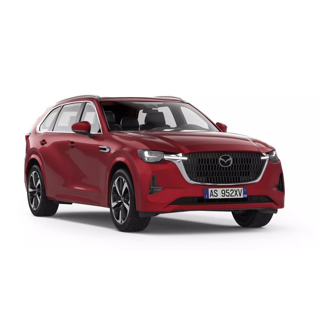 Mazda CX-80 2025 3D Model – High Poly Car Asset, FBX, OBJ - View 2