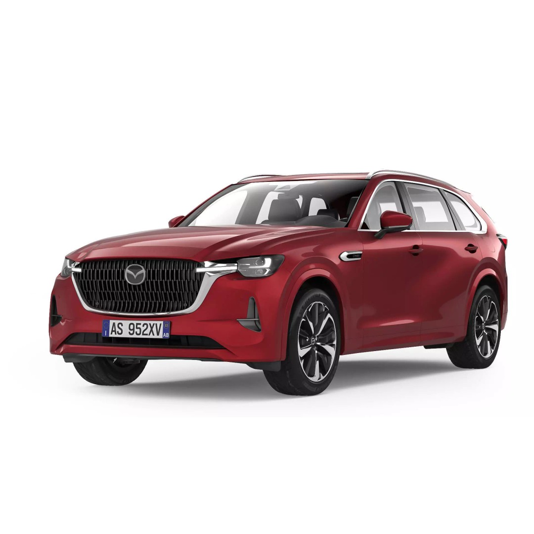 Mazda CX-80 2025 3D Model – High Poly Car Asset, FBX, OBJ - View 4