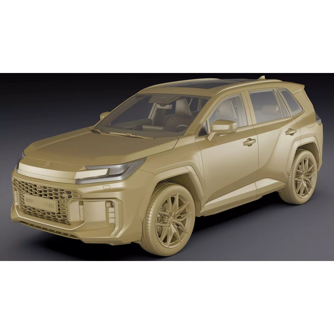Toyota RAV4 GR Sport PHEV 2026 3D Model – High Poly Game Asset, FBX/OBJ/Blender - View 30