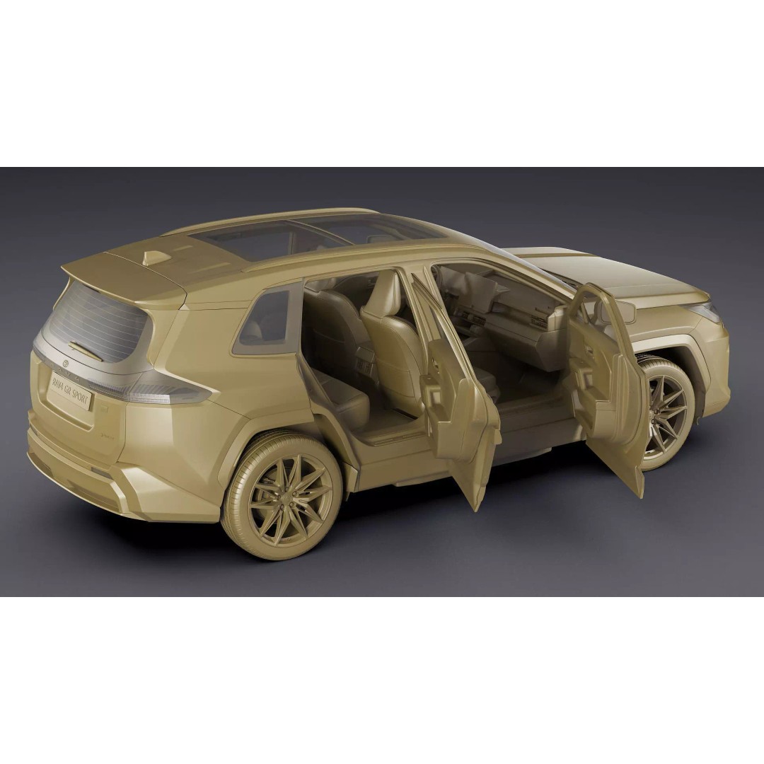 Toyota RAV4 GR Sport PHEV 2026 3D Model – High Poly Game Asset, FBX/OBJ/Blender - View 36