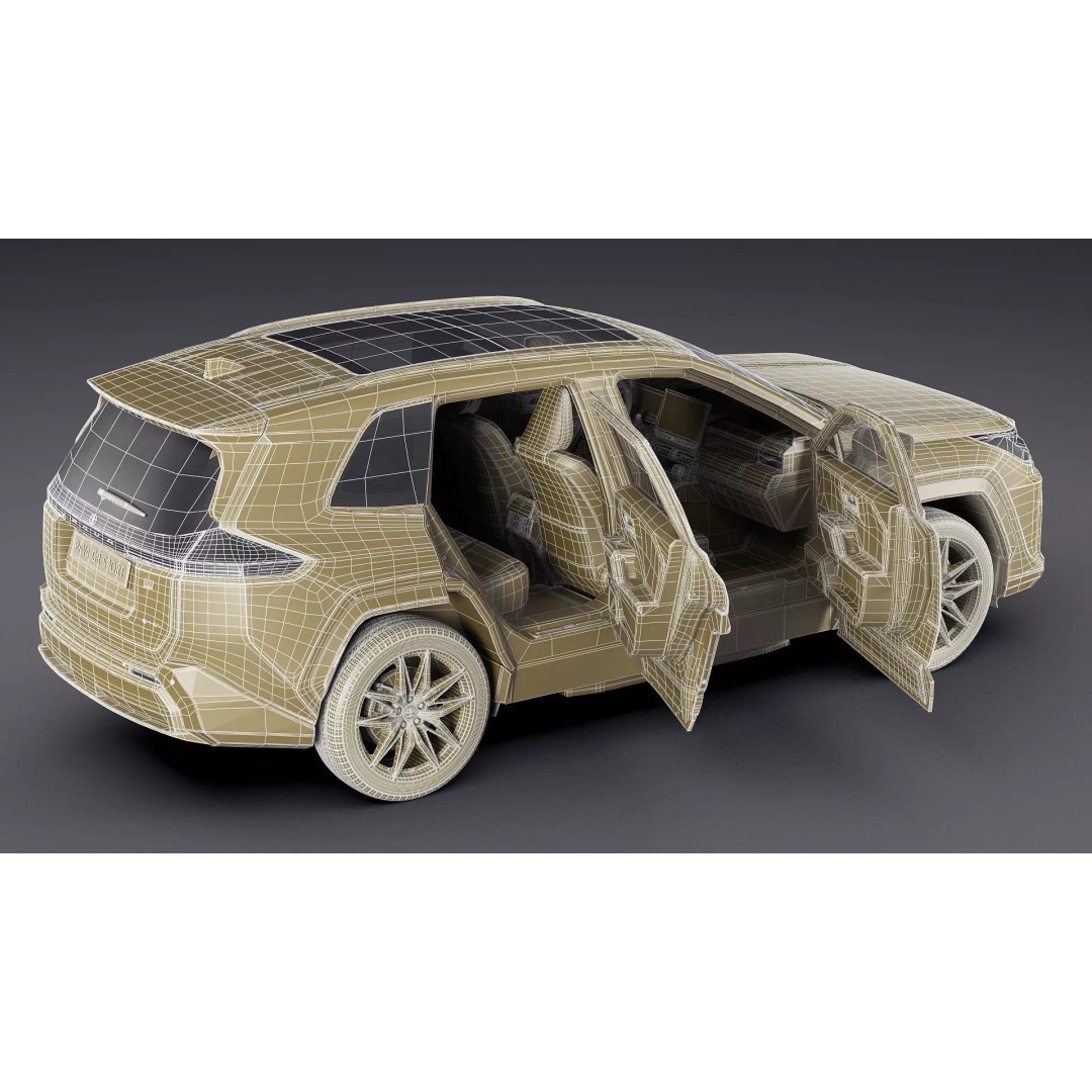 Toyota RAV4 GR Sport PHEV 2026 3D Model – High Poly Game Asset, FBX/OBJ/Blender - View 41