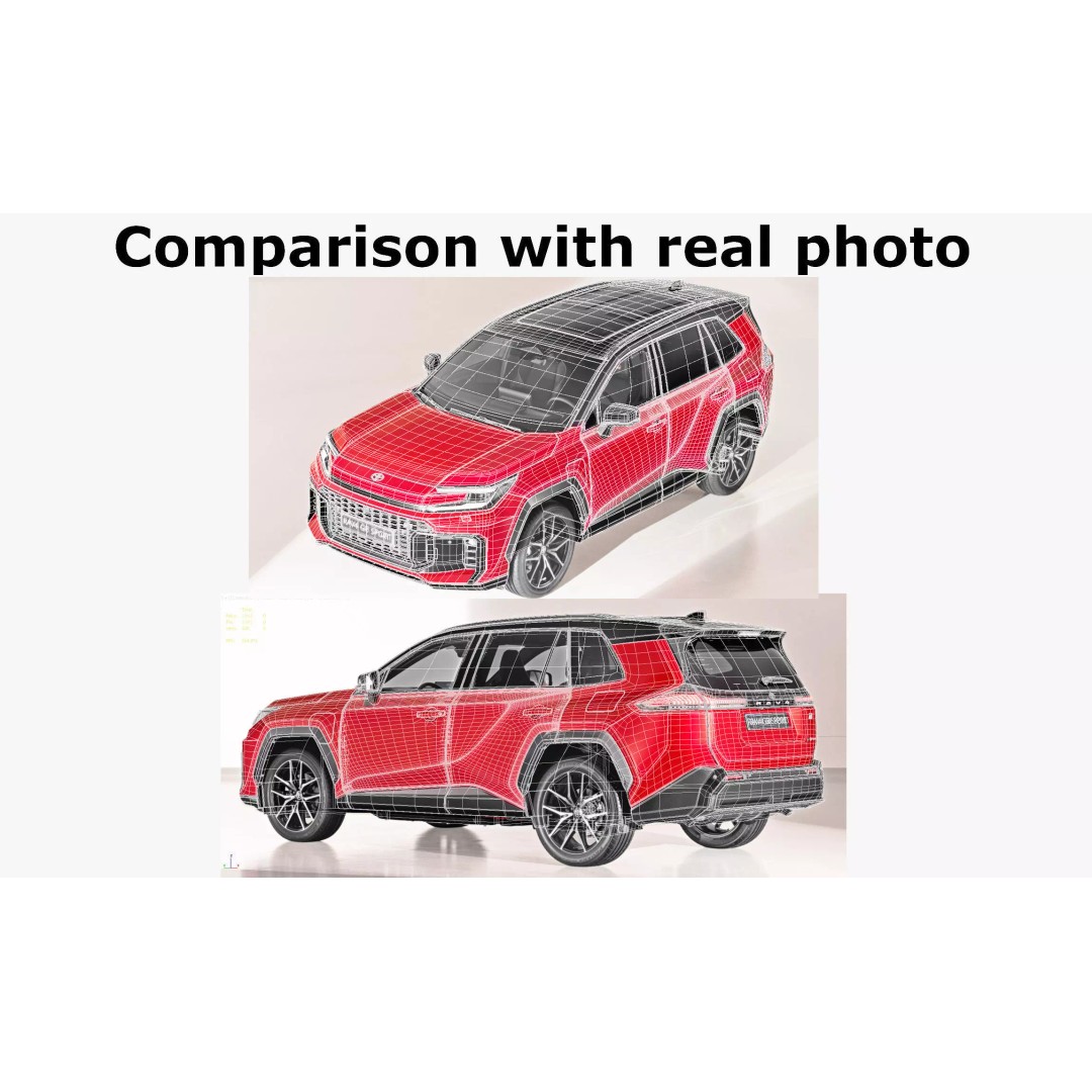 Toyota RAV4 GR Sport PHEV 2026 3D Model – High Poly Game Asset, FBX/OBJ/Blender - View 42