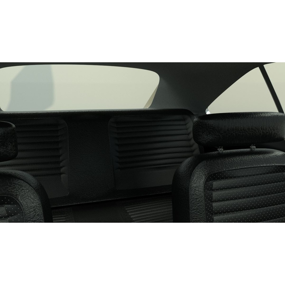 Dodge Charger 1969 3D Model – Classic Muscle Car, FBX & OBJ Formats - View 12