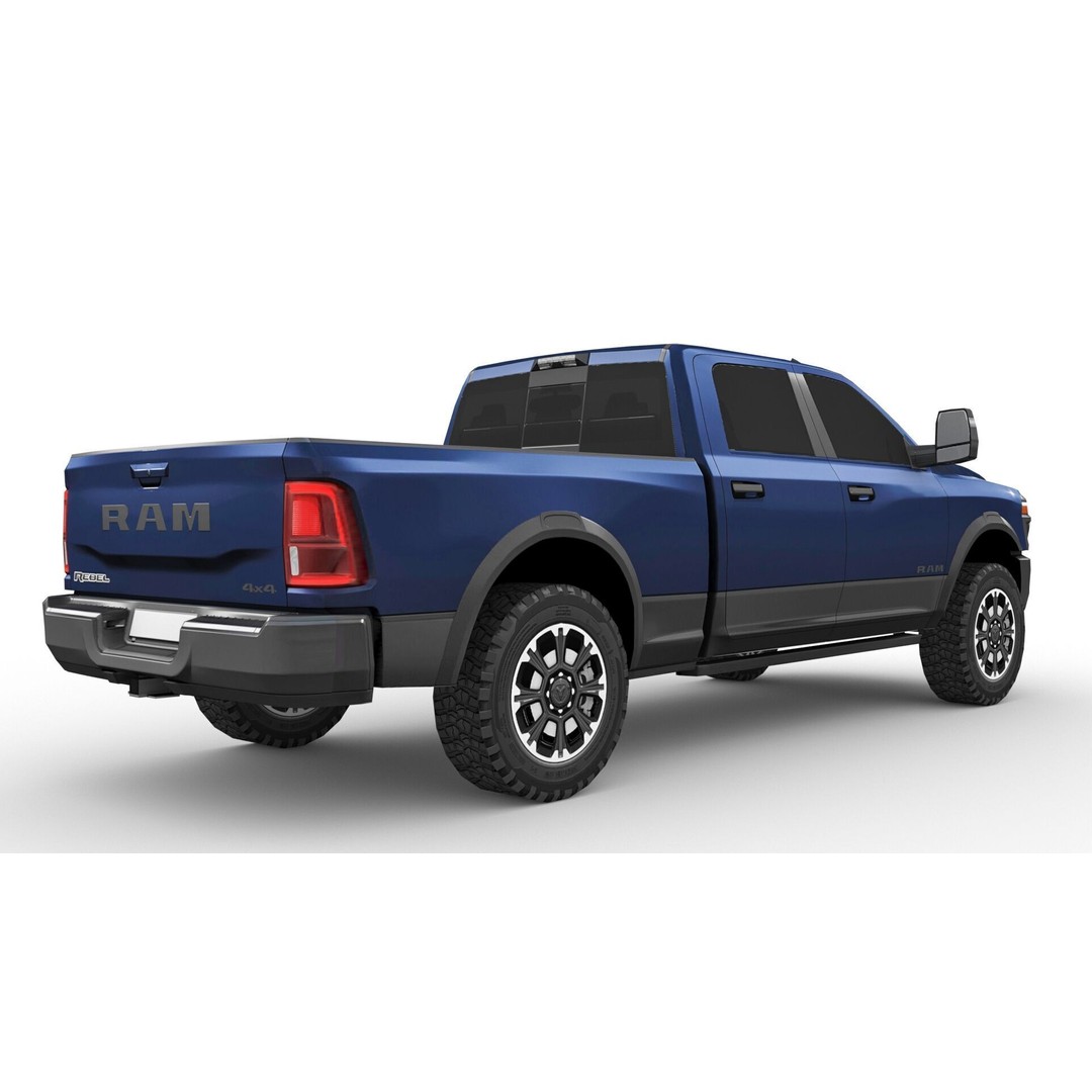 RAM Heavy Duty 2025 3D Model – Low Poly SUV Game Asset, FBX - View 7