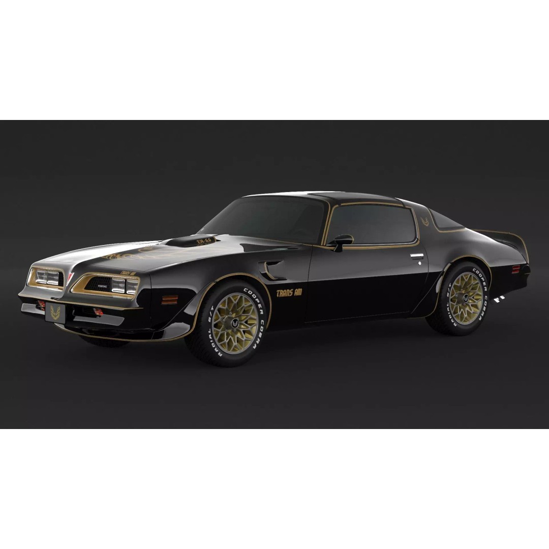 Pontiac Trans-Am 3D Model – High Poly Game Asset, FBX, OBJ - View 2