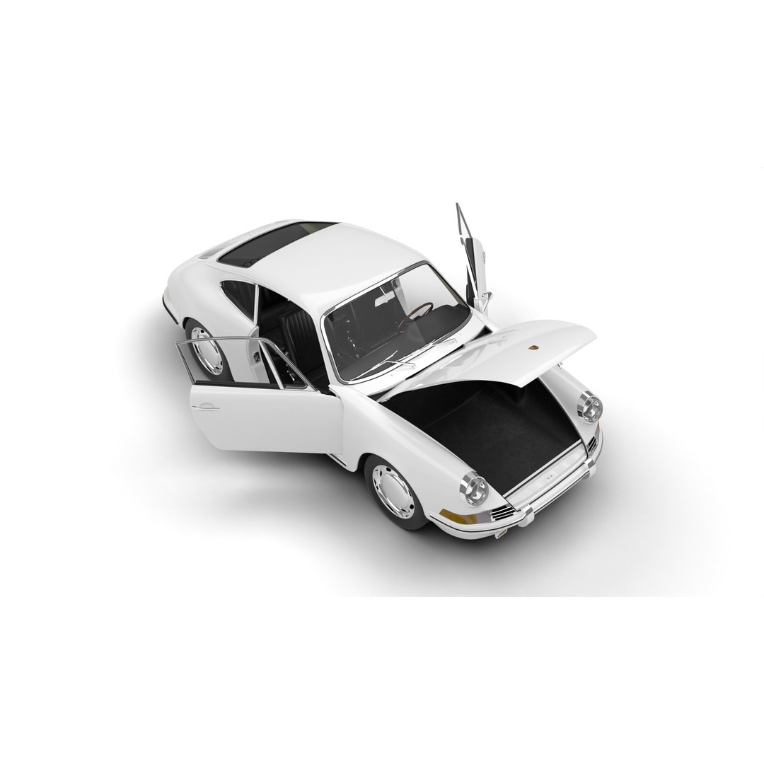 Porsche 911 1964 3D Model – High Poly Rigged Car Asset, FBX, OBJ - View 10