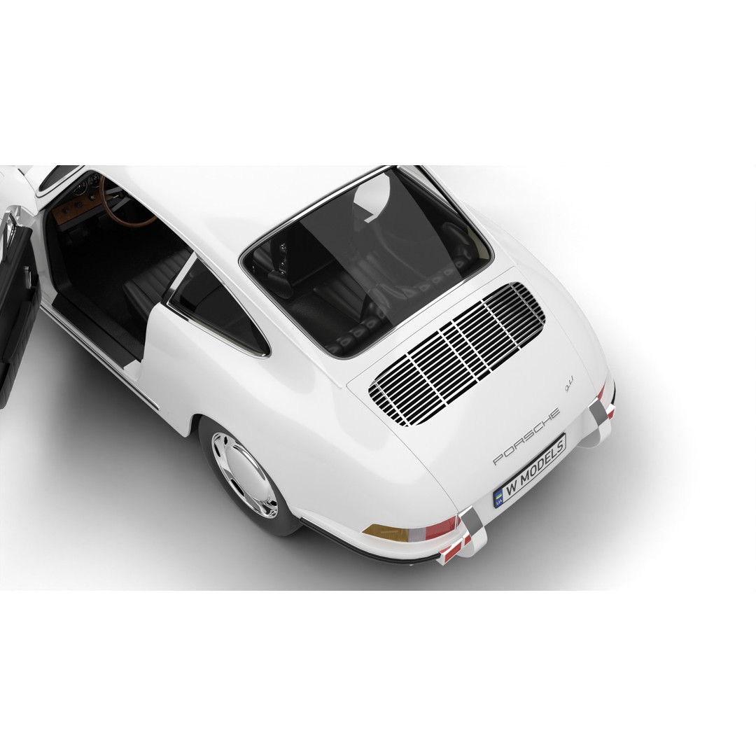 Porsche 911 1964 3D Model – High Poly Rigged Car Asset, FBX, OBJ - View 11