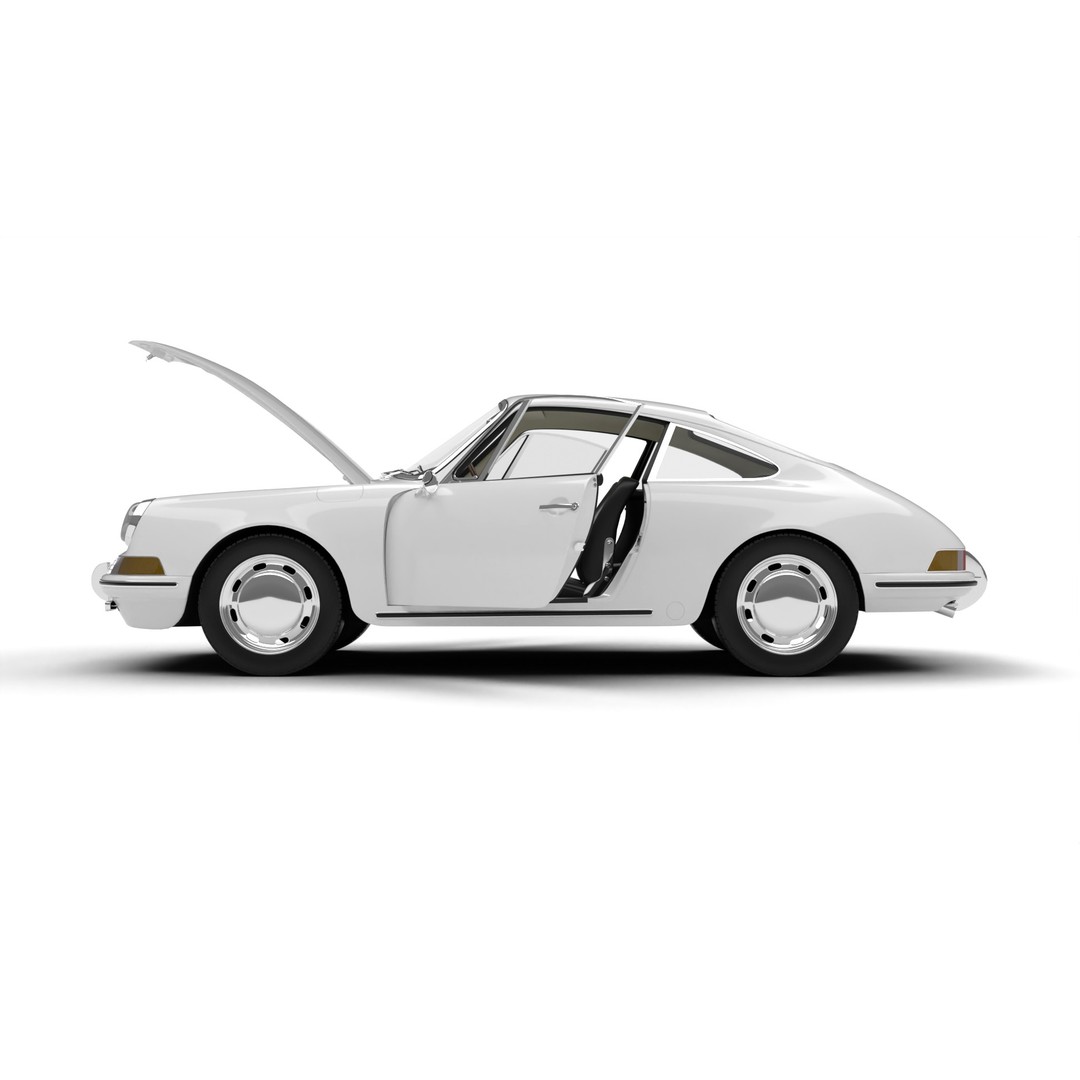 Porsche 911 1964 3D Model – High Poly Rigged Car Asset, FBX, OBJ - View 12