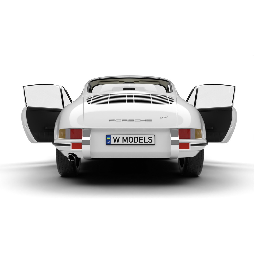 Porsche 911 1964 3D Model – High Poly Rigged Car Asset, FBX, OBJ - View 13
