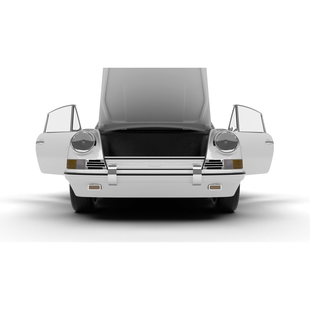 Porsche 911 1964 3D Model – High Poly Rigged Car Asset, FBX, OBJ - View 14