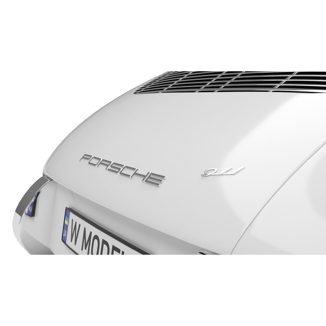 Porsche 911 1964 3D Model – High Poly Rigged Car Asset, FBX, OBJ - View 15