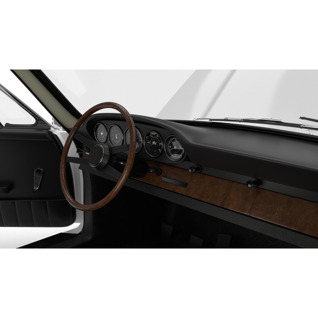 Porsche 911 1964 3D Model – High Poly Rigged Car Asset, FBX, OBJ - View 23