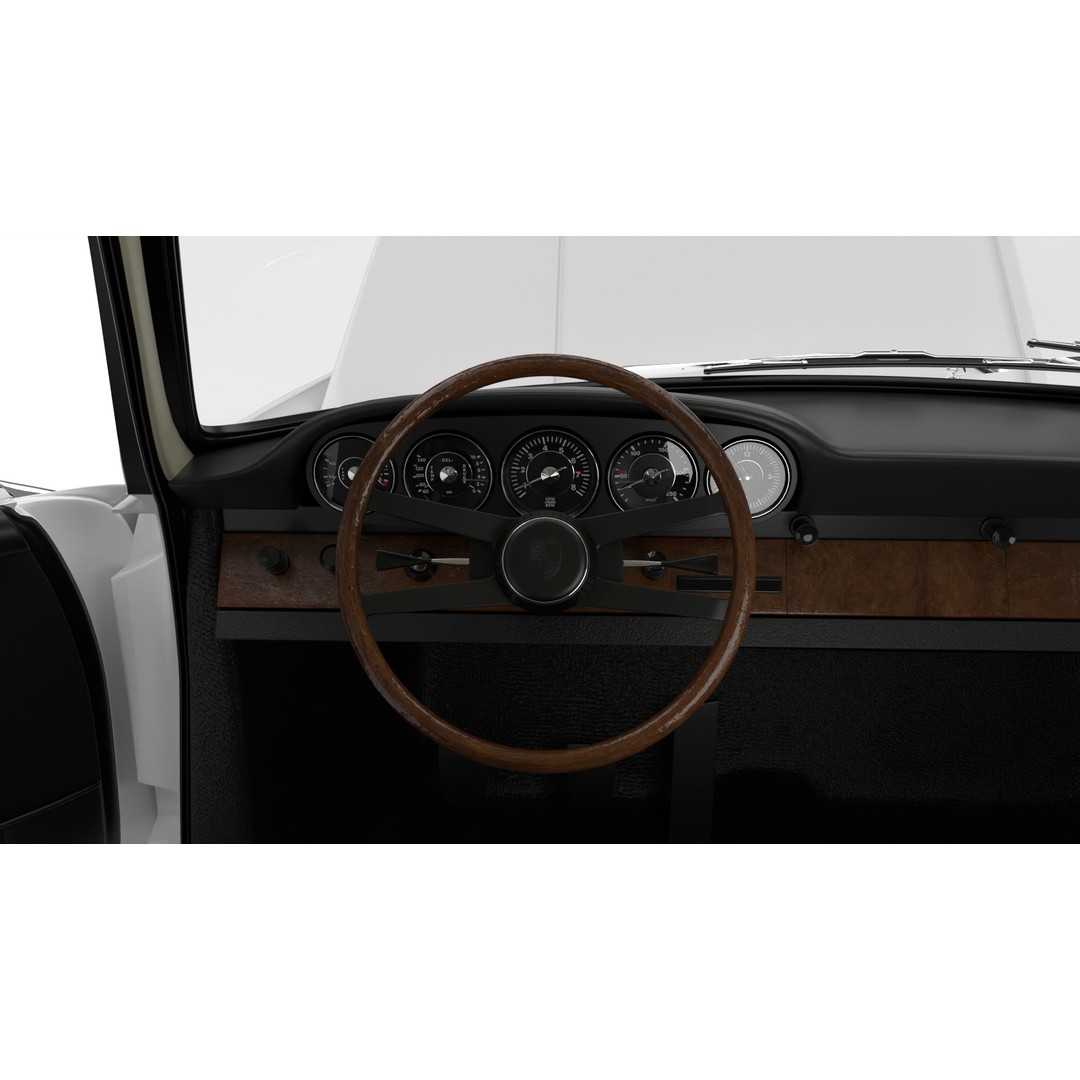 Porsche 911 1964 3D Model – High Poly Rigged Car Asset, FBX, OBJ - View 24
