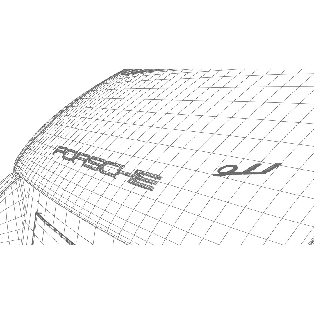 Porsche 911 1964 3D Model – High Poly Rigged Car Asset, FBX, OBJ - View 40