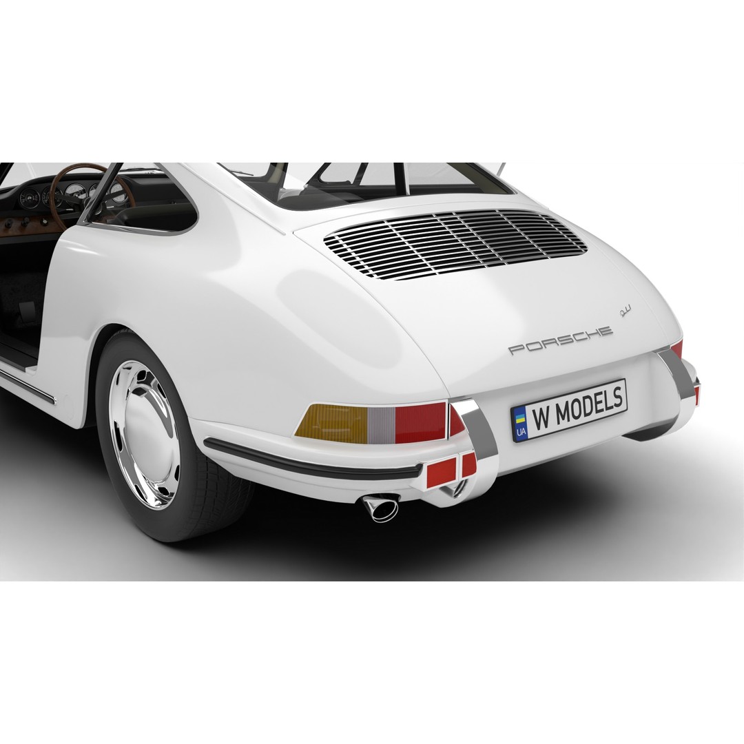 Porsche 911 1964 3D Model – High Poly Rigged Car Asset, FBX, OBJ - View 5
