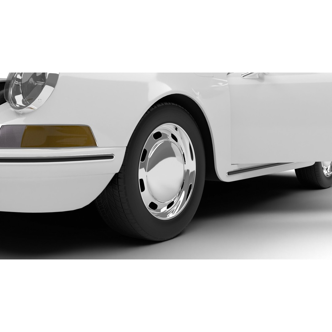 Porsche 911 1964 3D Model – High Poly Rigged Car Asset, FBX, OBJ - View 6