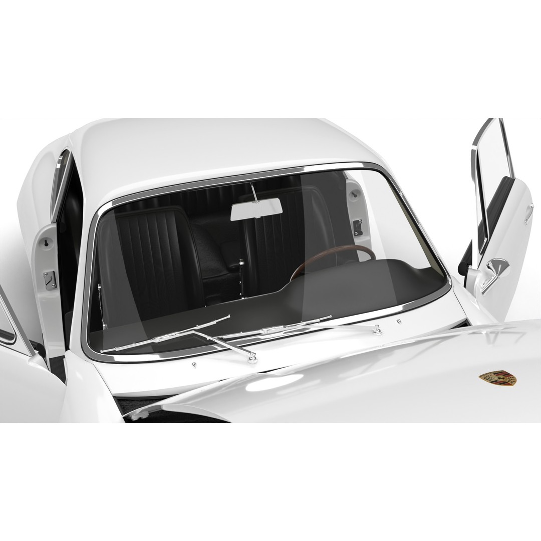 Porsche 911 1964 3D Model – High Poly Rigged Car Asset, FBX, OBJ - View 7