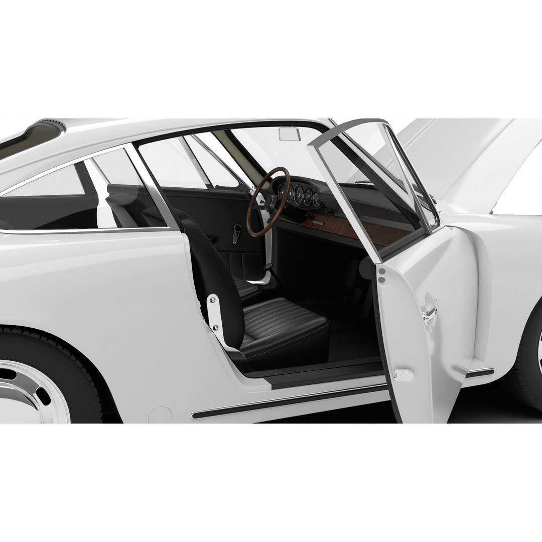 Porsche 911 1964 3D Model – High Poly Rigged Car Asset, FBX, OBJ - View 9