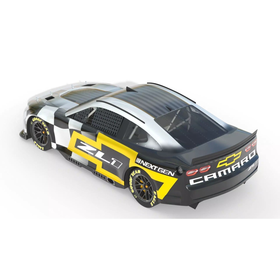Chevrolet Camaro ZL1 Nascar NextGen 2022 3D Model – High Detail Game Asset, FBX - View 10