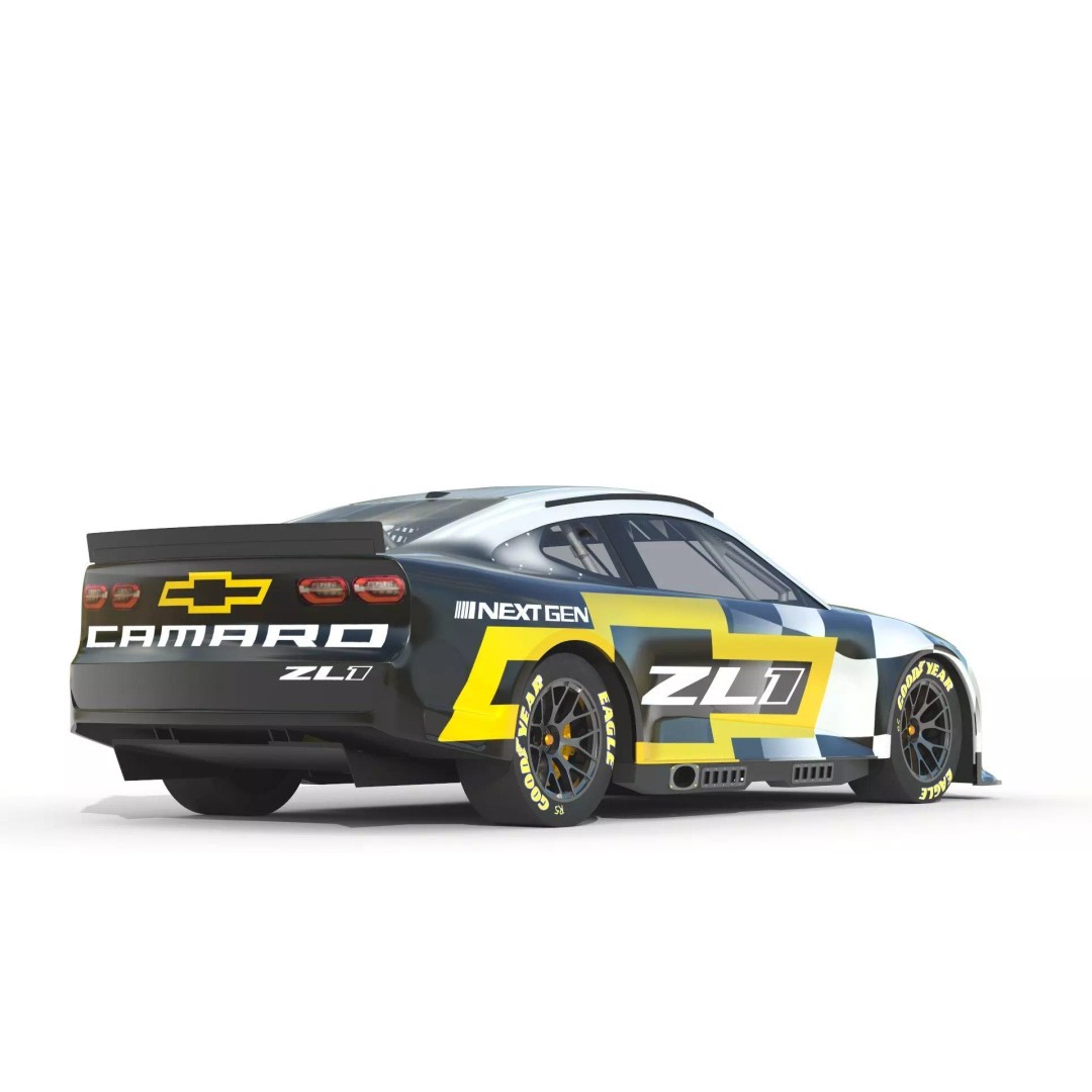 Chevrolet Camaro ZL1 Nascar NextGen 2022 3D Model – High Detail Game Asset, FBX - View 13