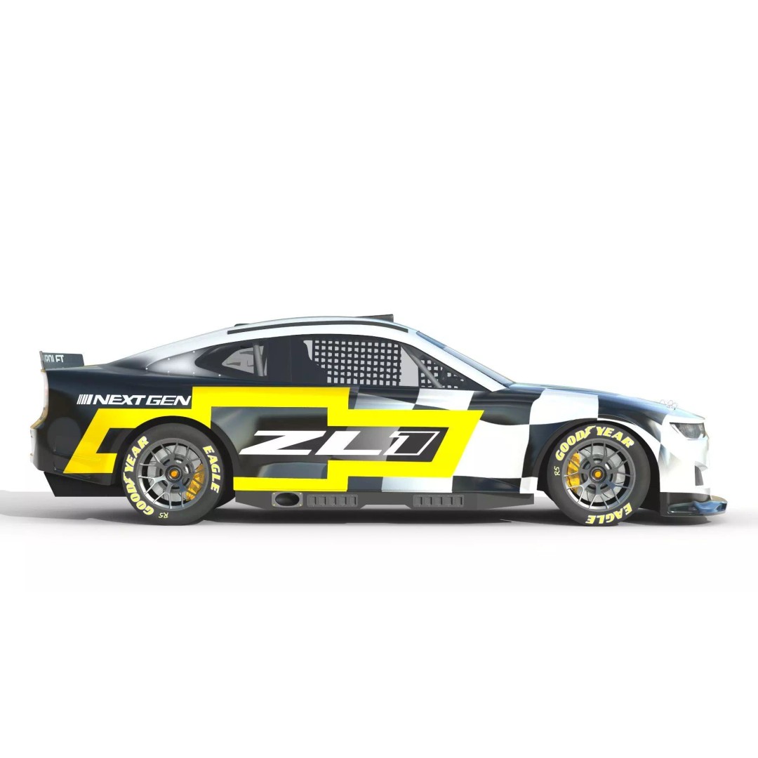 Chevrolet Camaro ZL1 Nascar NextGen 2022 3D Model – High Detail Game Asset, FBX - View 15