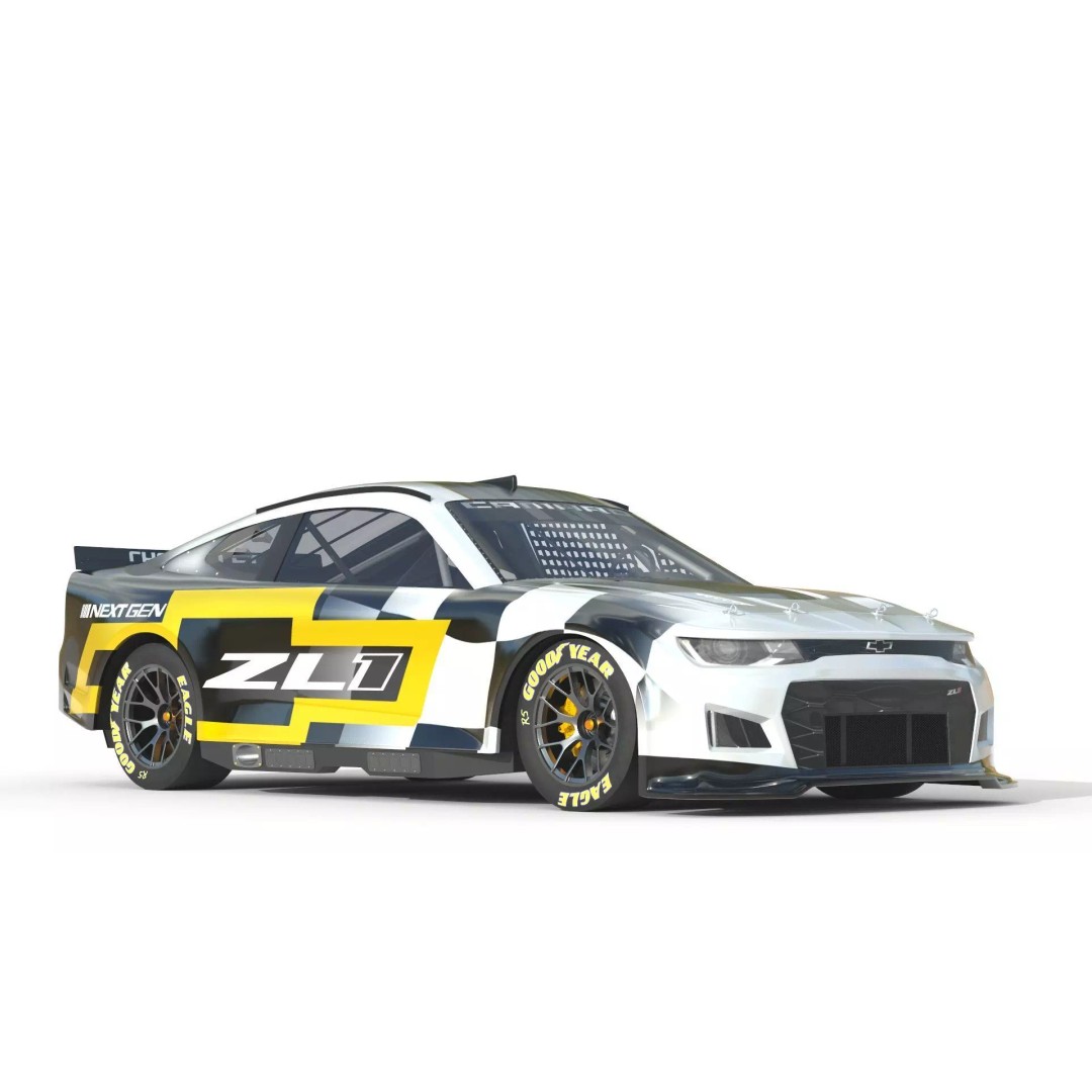Chevrolet Camaro ZL1 Nascar NextGen 2022 3D Model – High Detail Game Asset, FBX - View 17