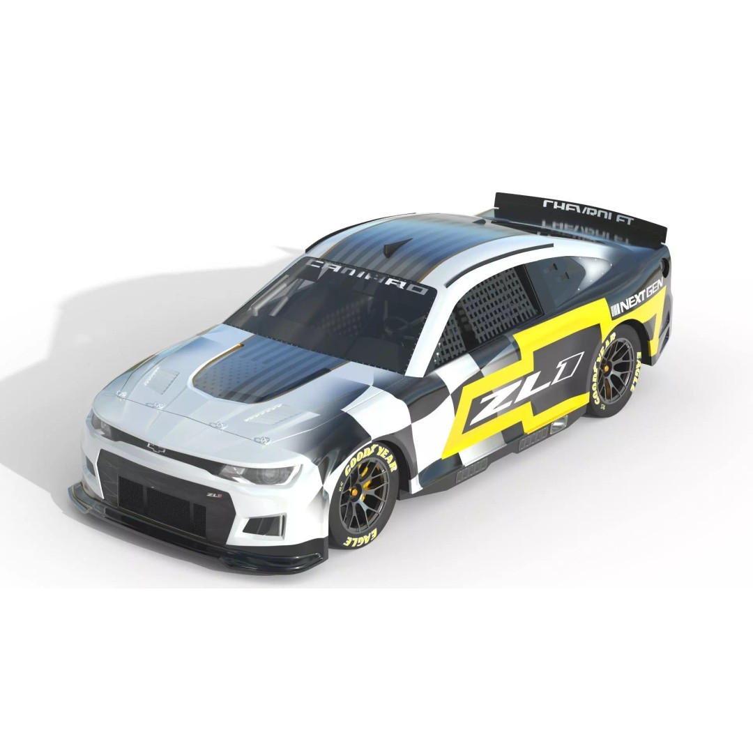 Chevrolet Camaro ZL1 Nascar NextGen 2022 3D Model – High Detail Game Asset, FBX - View 6
