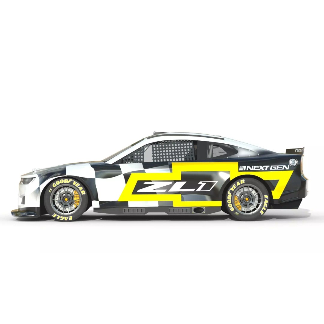 Chevrolet Camaro ZL1 Nascar NextGen 2022 3D Model – High Detail Game Asset, FBX - View 7