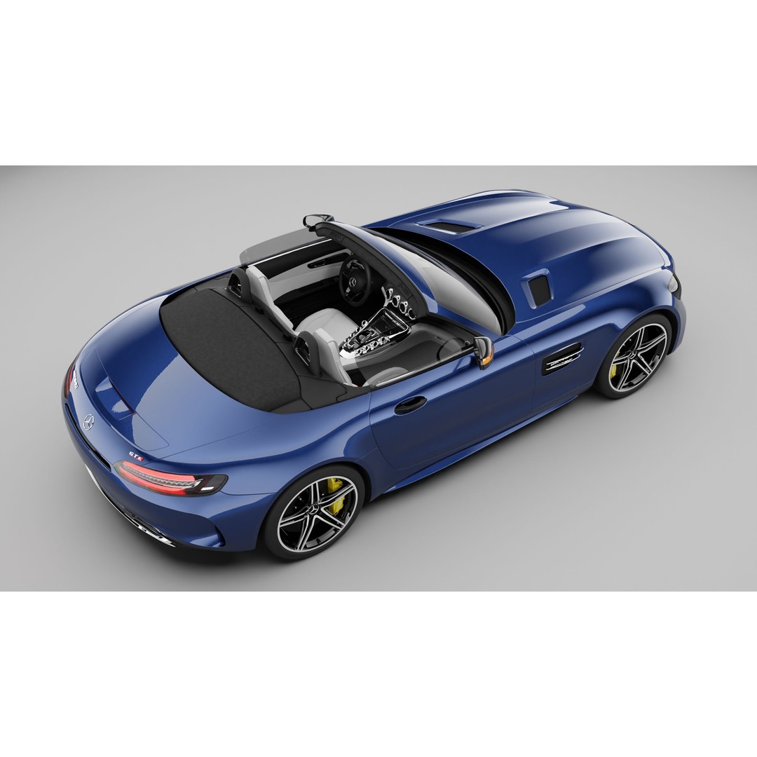 Mercedes AMG GT Coupe 3D Model – High Poly Rigged Asset for Blender - View 5