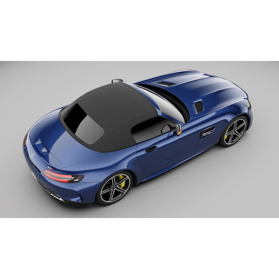 Mercedes AMG GT Coupe 3D Model – High Poly Rigged Asset for Blender - View 6