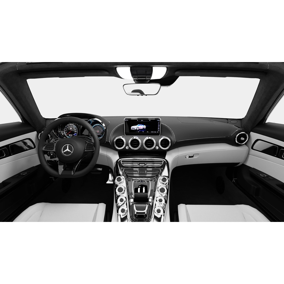 Mercedes AMG GT Coupe 3D Model – High Poly Rigged Asset for Blender - View 7