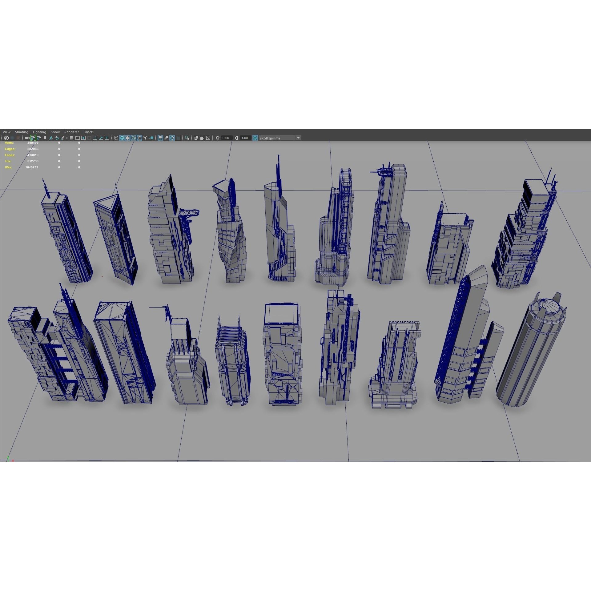 Sci-Fi Building - Low-Poly Game-Ready 3D Model