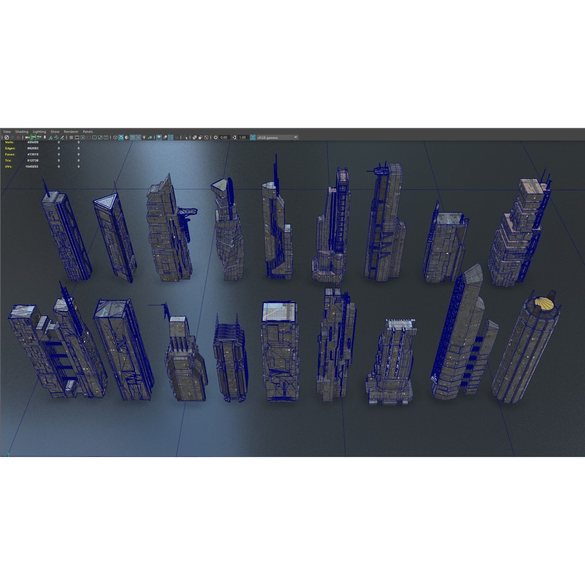 Sci-Fi Building - Low-Poly Game-Ready 3D Model - View 13