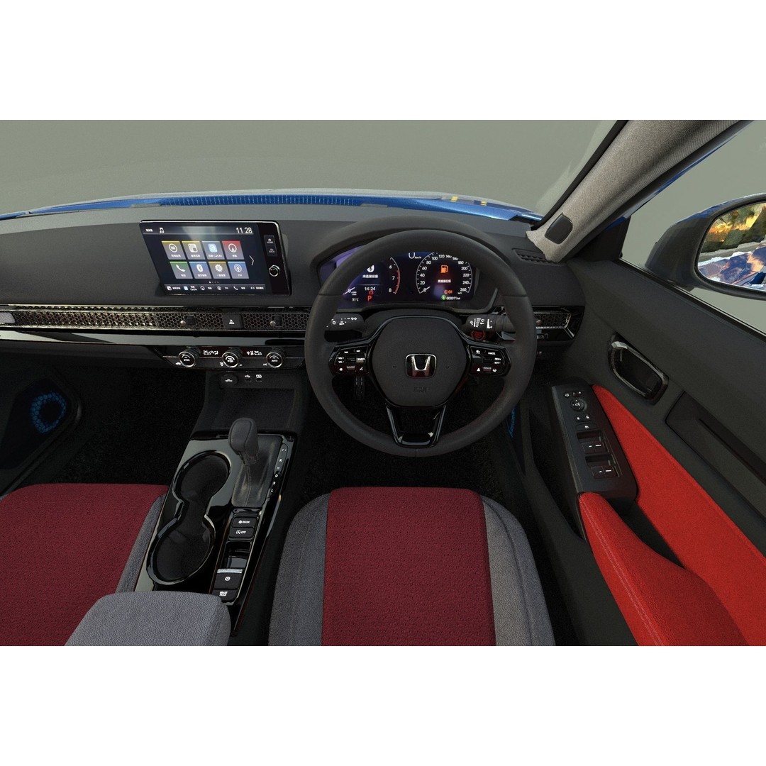 Honda Civic Hatchback 3D Model – High Poly Mugen Bodykit, FBX, OBJ, Blender - View 28