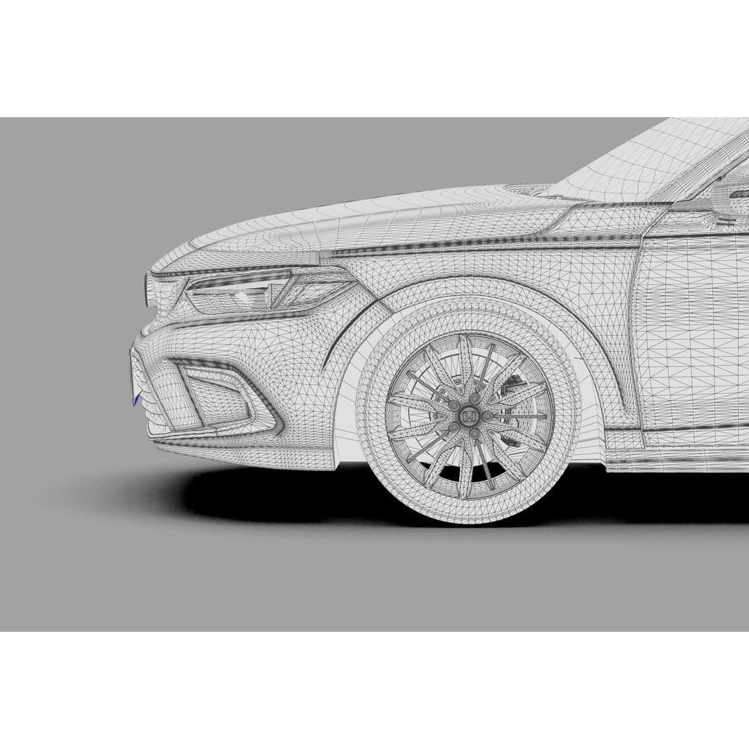 Honda Civic Hatchback 3D Model – High Poly Mugen Bodykit, FBX, OBJ, Blender - View 52