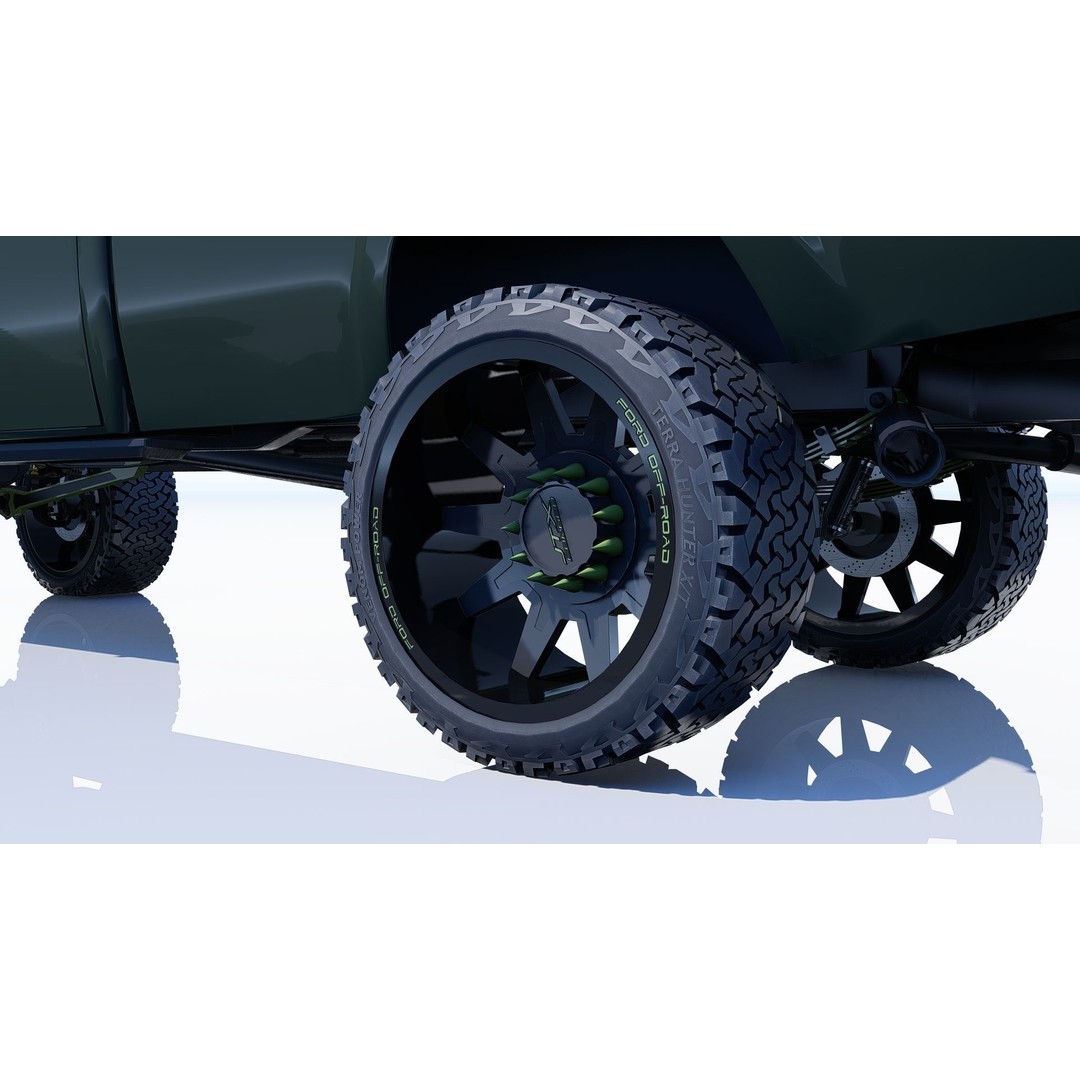1959 F350 Crew Cab Long Bed 3D Model – Restomod Vehicle, Blender, FBX, OBJ