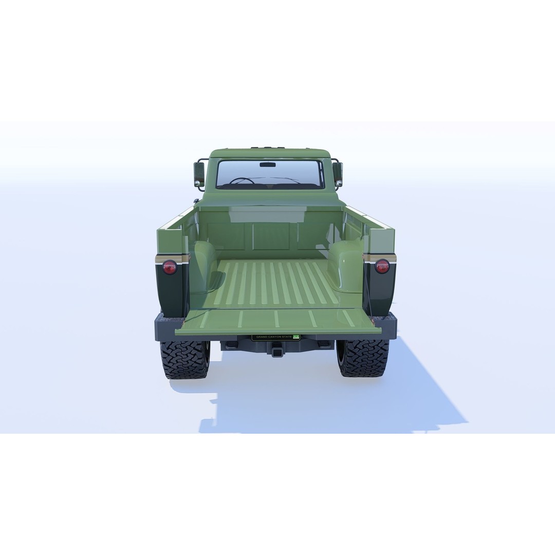 1959 F350 Crew Cab Long Bed 3D Model – Restomod Vehicle, Blender, FBX, OBJ - View 19