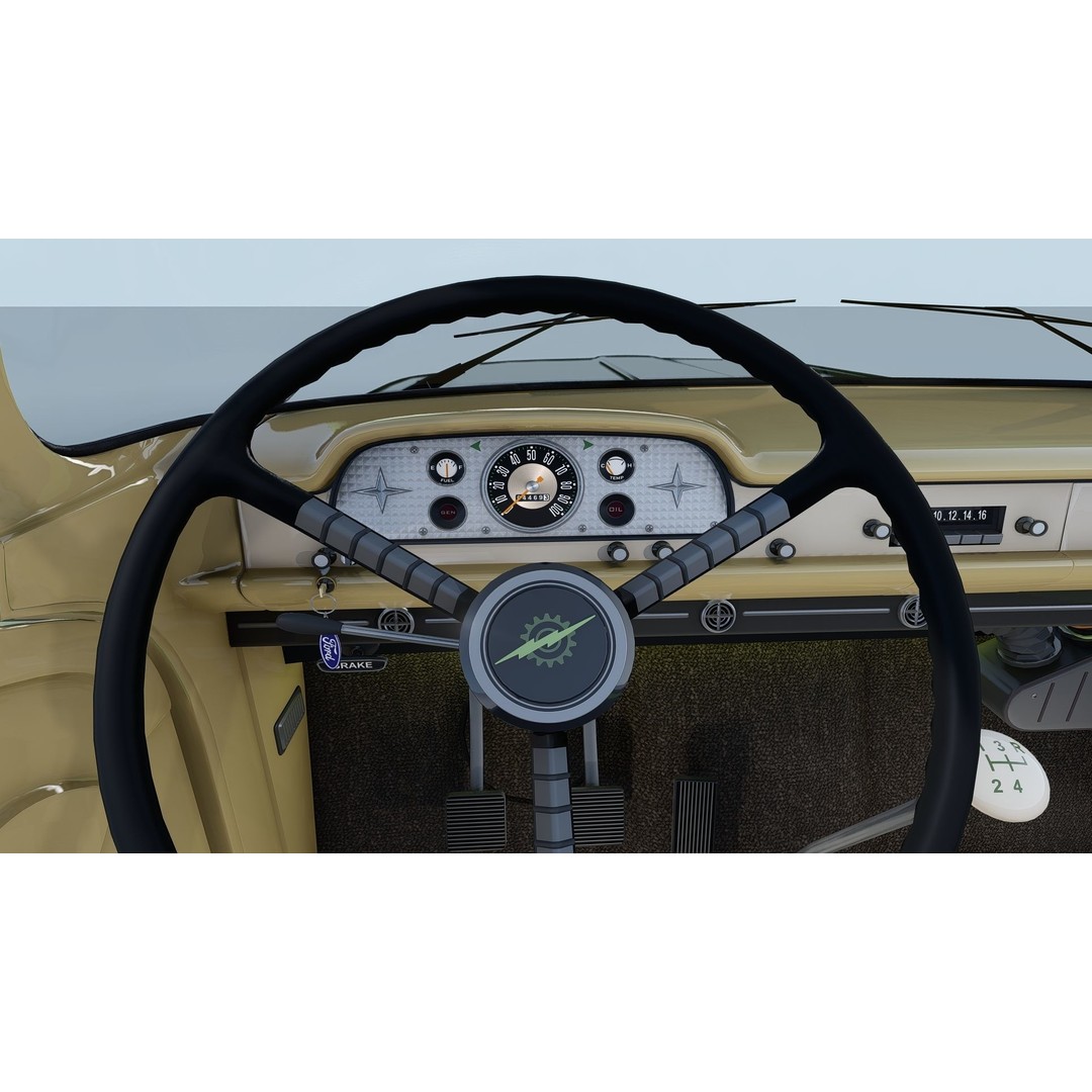 1959 F350 Crew Cab Long Bed 3D Model – Restomod Vehicle, Blender, FBX, OBJ - View 26