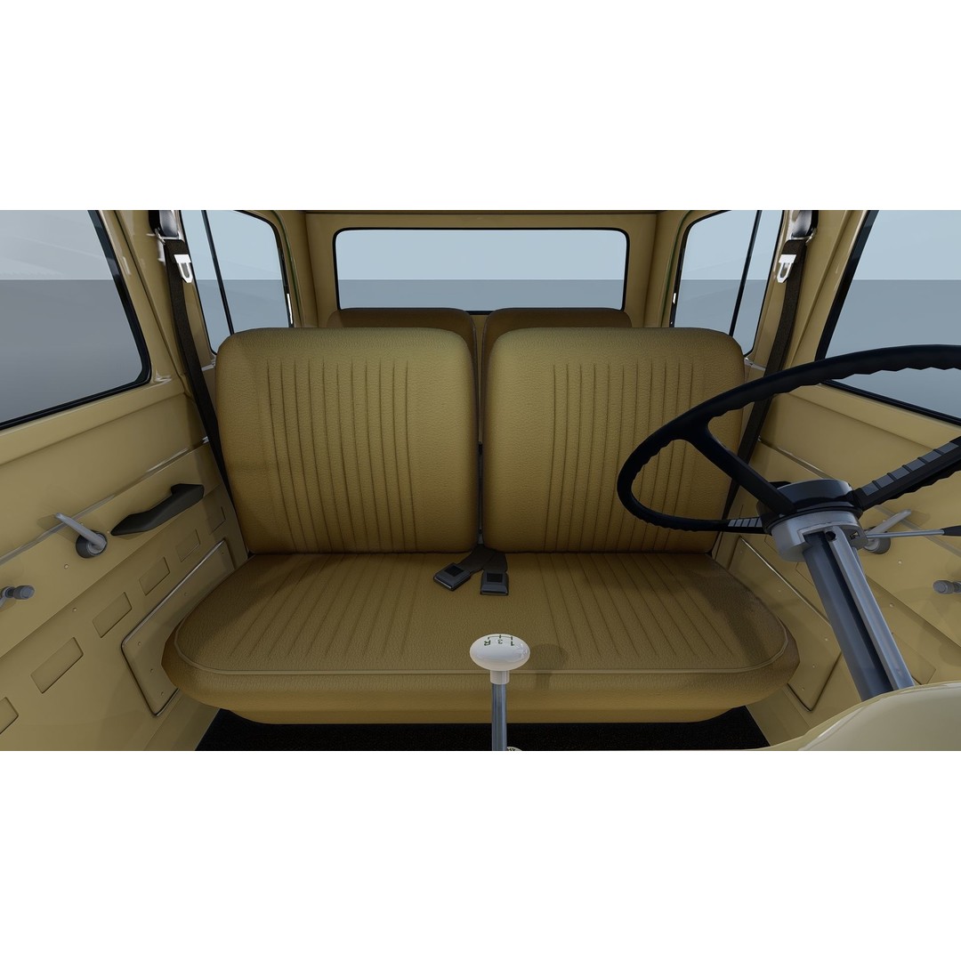 1959 F350 Crew Cab Long Bed 3D Model – Restomod Vehicle, Blender, FBX, OBJ - View 29