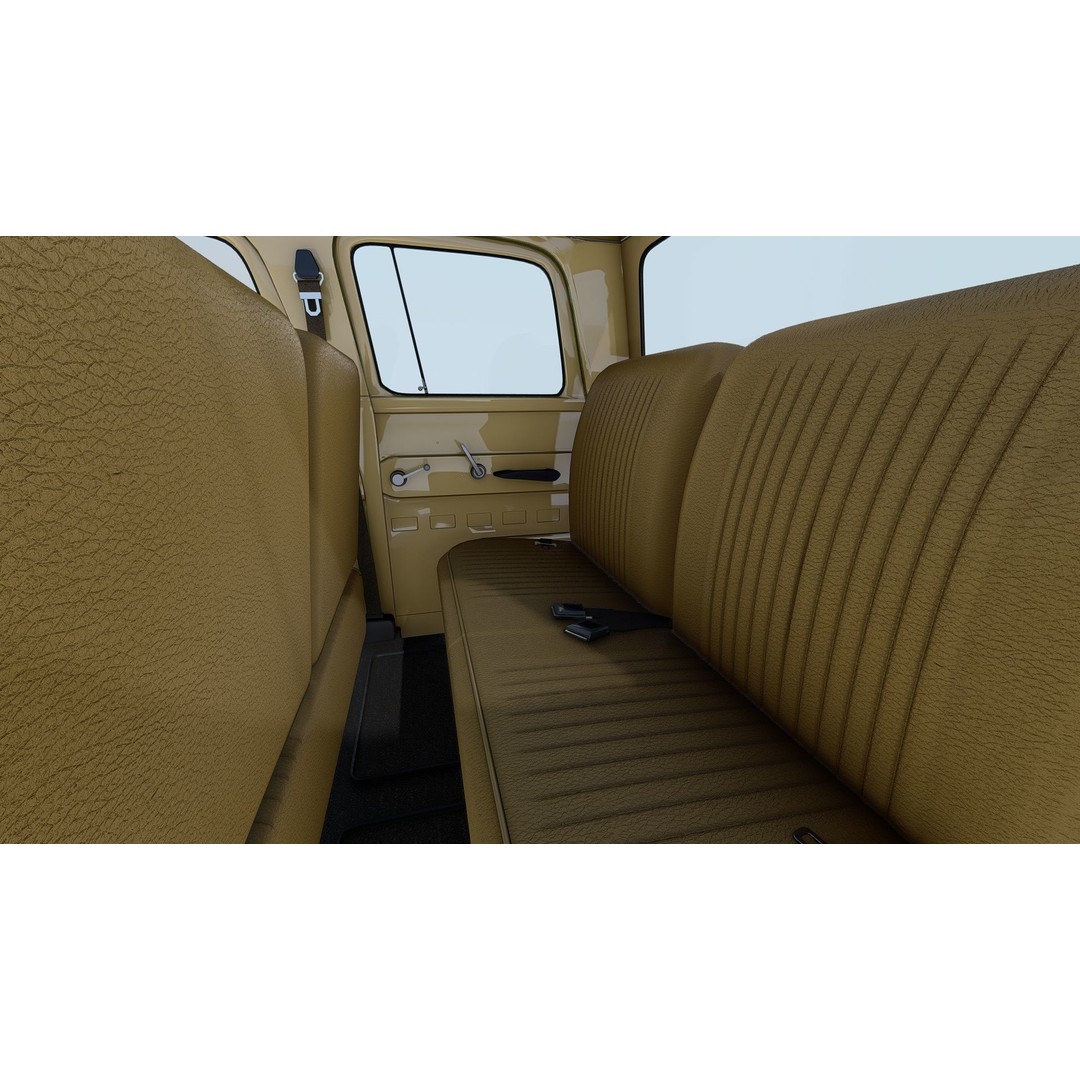 1959 F350 Crew Cab Long Bed 3D Model – Restomod Vehicle, Blender, FBX, OBJ - View 30