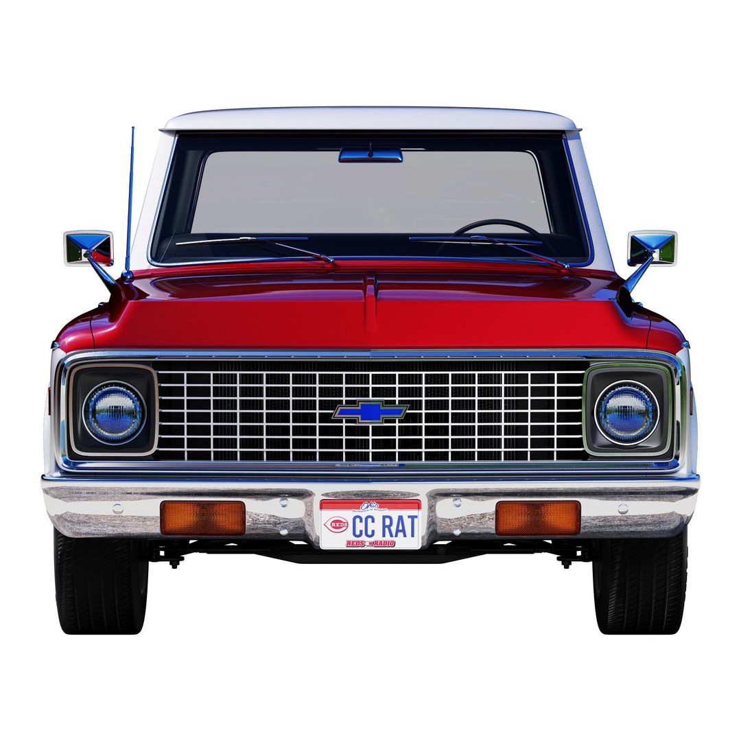 Chevrolet C10 3D Model – High Detail Vintage Truck, FBX - View 5