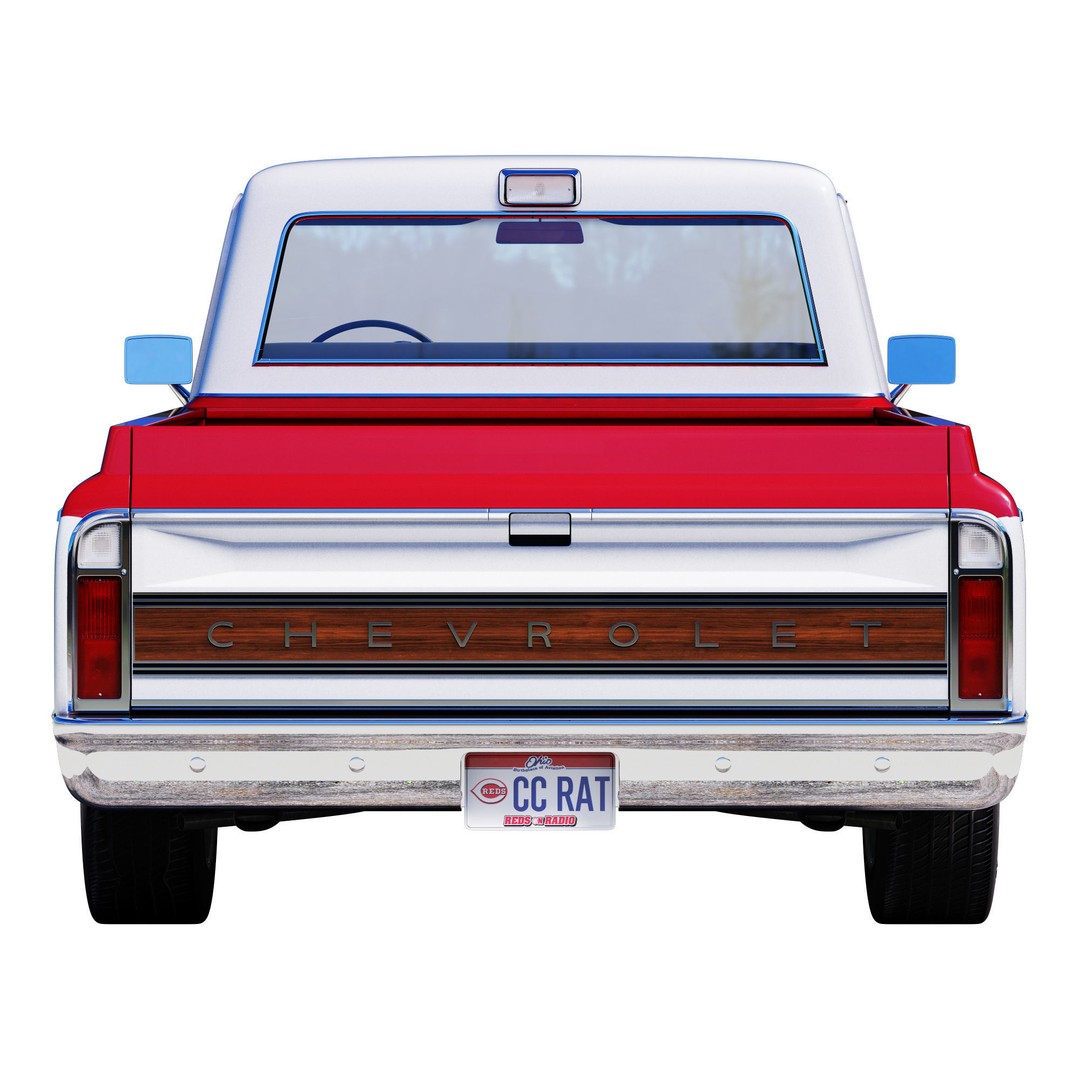 Chevrolet C10 3D Model – High Detail Vintage Truck, FBX - View 6