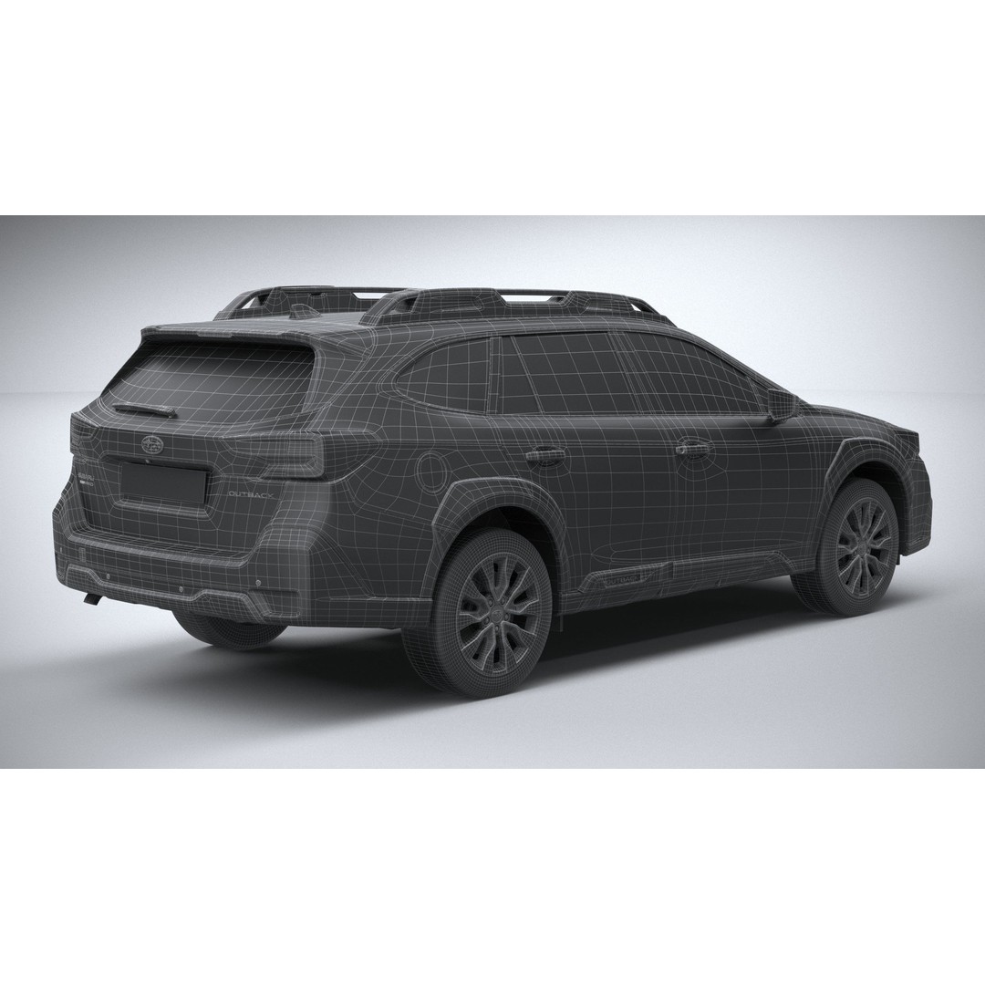 Subaru Outback Active 2024 3D Model – High Poly, Game Ready, FBX, OBJ